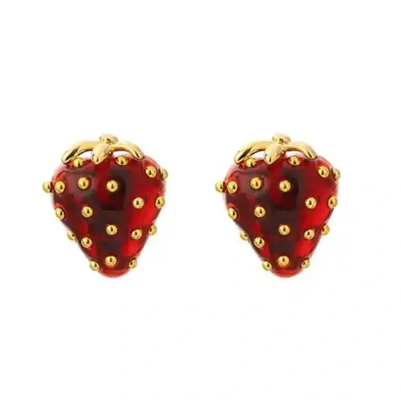 🍓Kate Spade Strawberry earrings - Picture 3 of 7